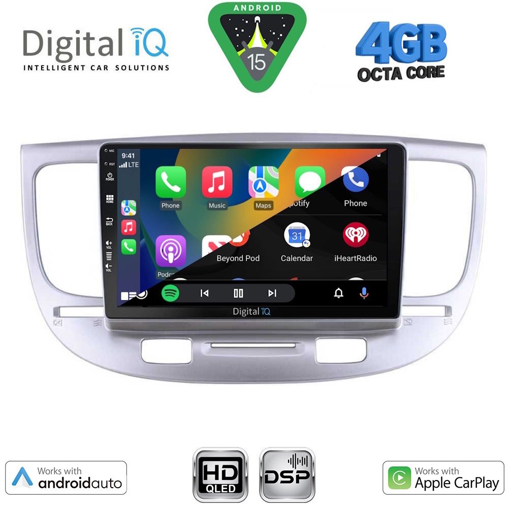 DIGITAL IQ BXF 6313_CPAA (9inc) MULTIMEDIA TABLET for KIA RIO mod. 2005-2011 - immagine 2