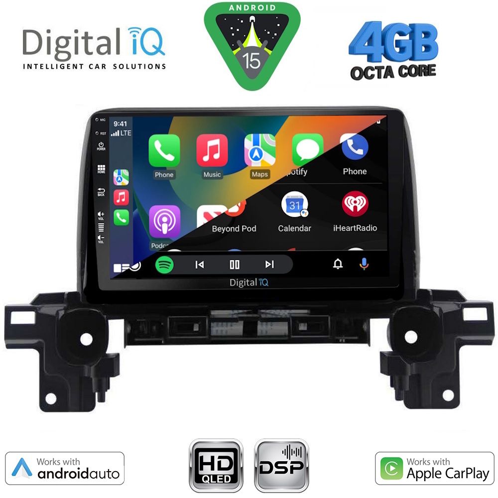DIGITAL IQ BXF 16381_CPAA (9inc) MULTIMEDIA TABLET for MAZDA CX5 mod. 2017-2025 - immagine 2