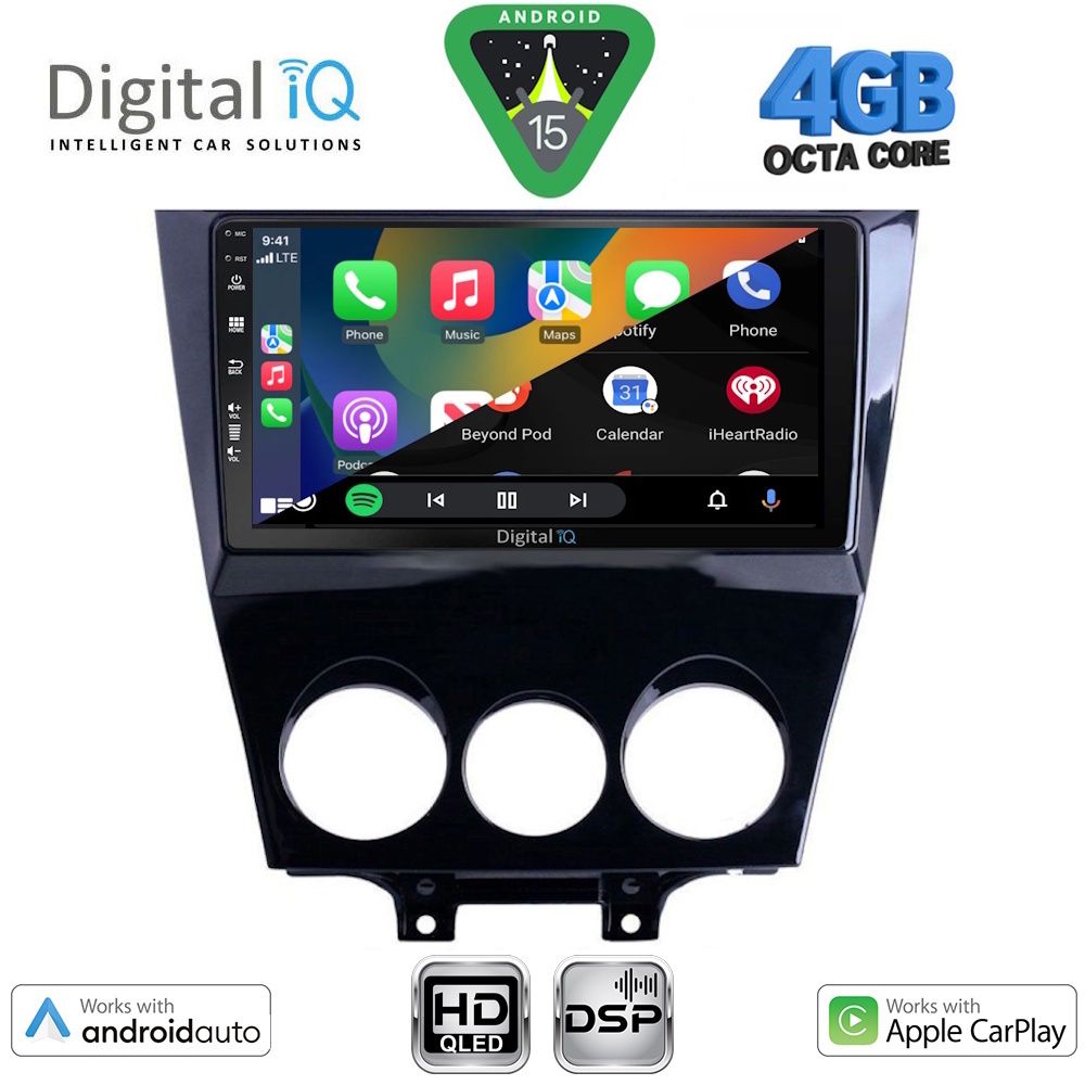 DIGITAL IQ BXF 16395_CPAA (9inc) MULTIMEDIA TABLET for MAZDA RX8 mod. 2008-2014 - immagine 2