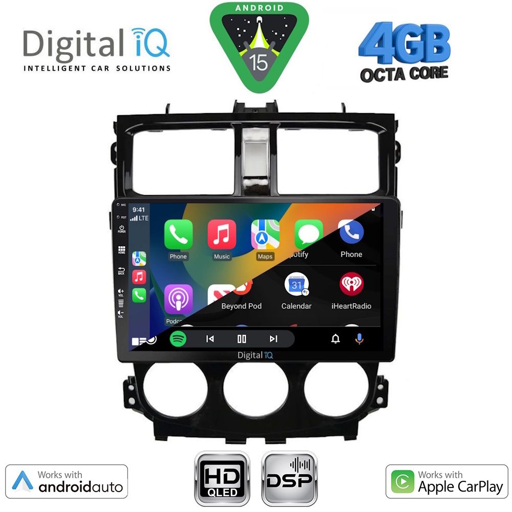 DIGITAL IQ BXF 16435_CPAA (9inc) MULTIMEDIA TABLET for MITSUBISHI COLT mod. 2013-2023 - immagine 2