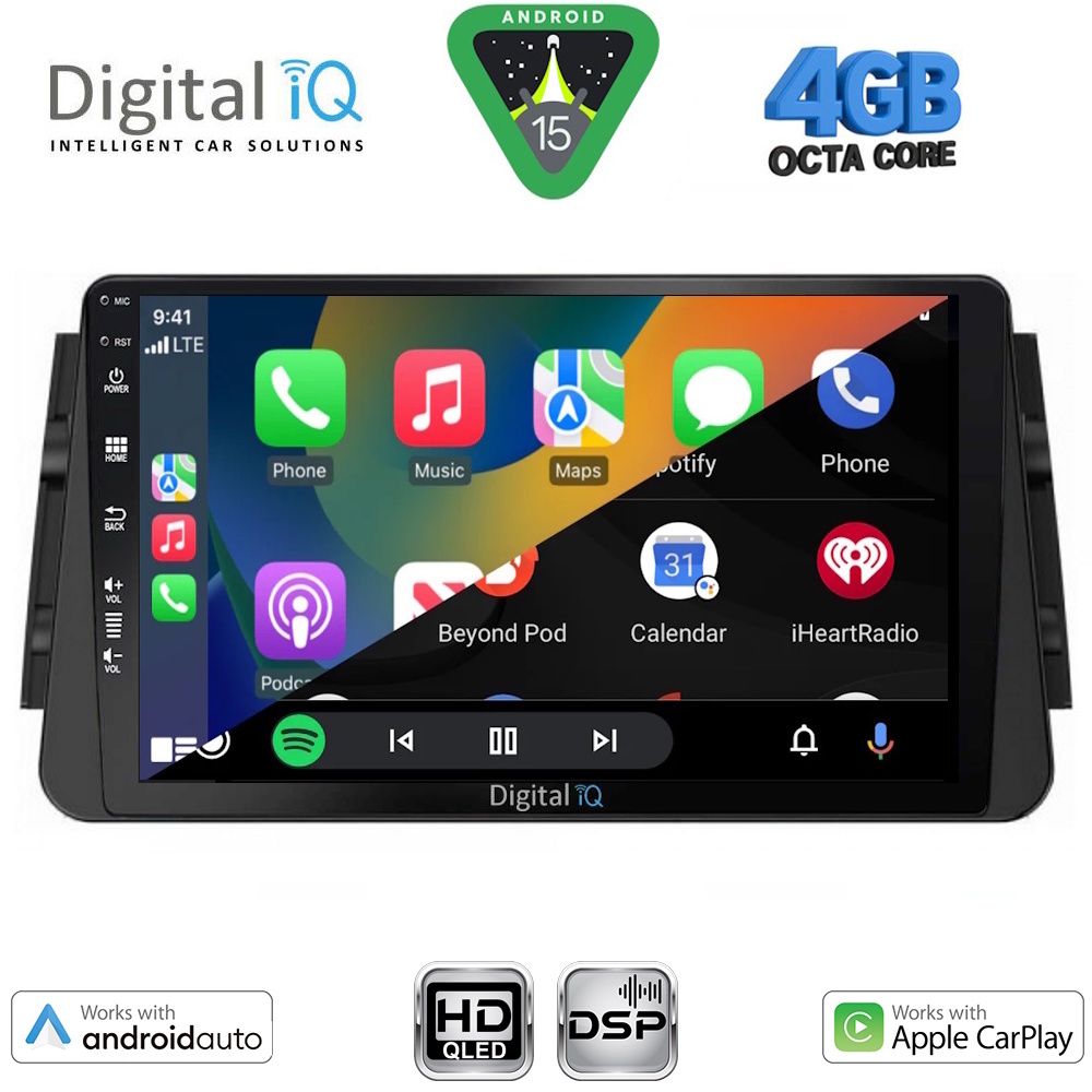 DIGITAL IQ BXF 16460_CPAA (9inc) MULTIMEDIA TABLET for NISSAN MICRA mod. 2017-2025 - immagine 2