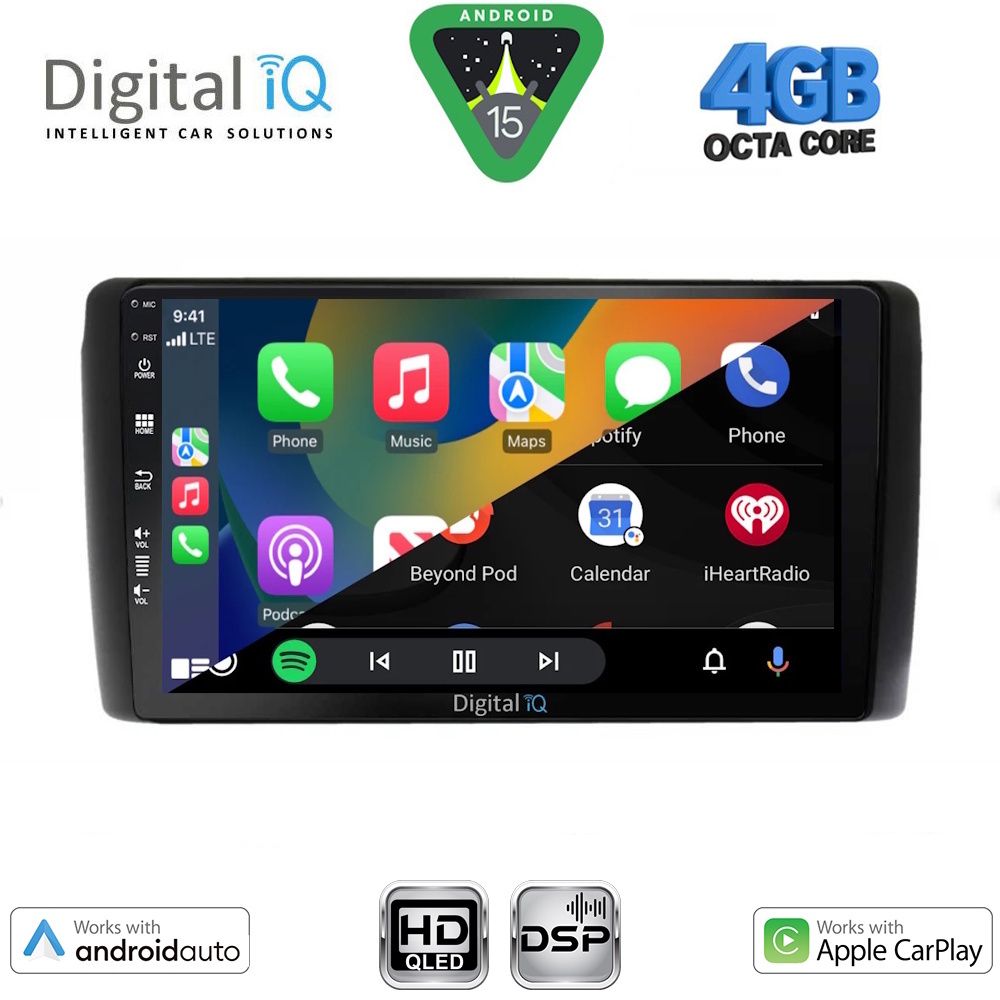 DIGITAL IQ BXF 16472_CPAA (9inc) MULTIMEDIA TABLET for NISSAN LEAF mod. 2009-2017 - immagine 2