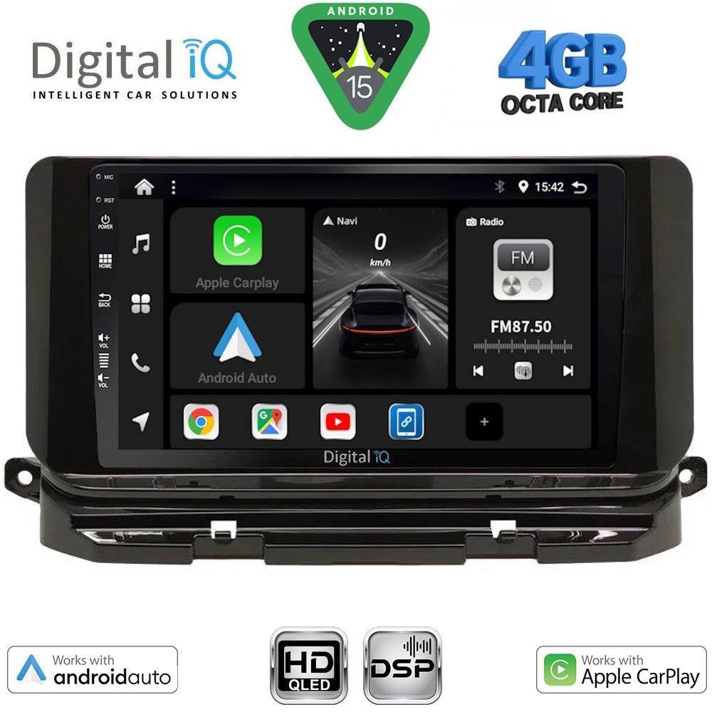 DIGITAL IQ BXF 16598_CPAA (10inc) MULTIMEDIA TABLET for SKODA OCTAVIA 8 mod. 2021-2026