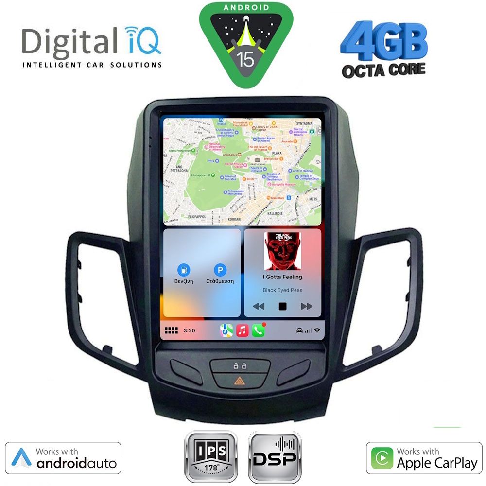 DIGITAL IQ BXF 6854_CPAA TESLA STYLE for FORD FIESTA mod. 2008-2017 - immagine 2