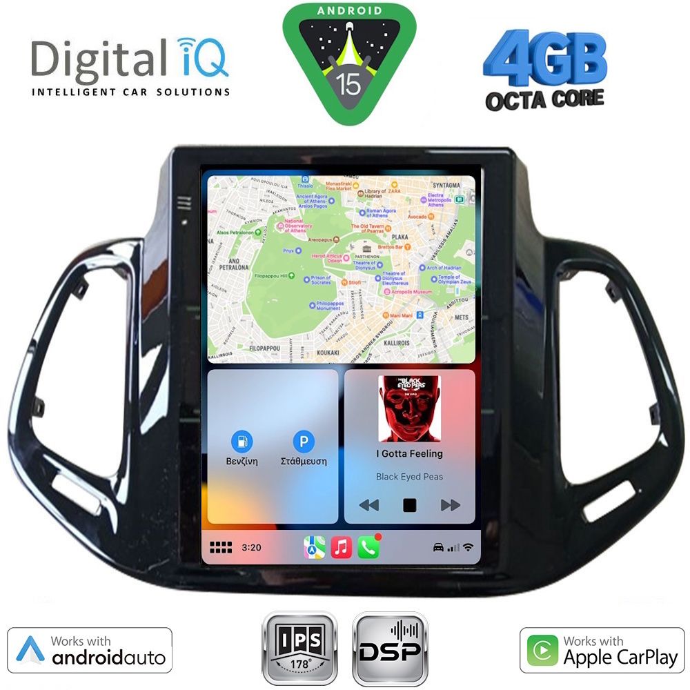 DIGITAL IQ BXF 6878_CPAA TESLA STYLE for JEEP COMPASS mod. 2017-2021 - immagine 2