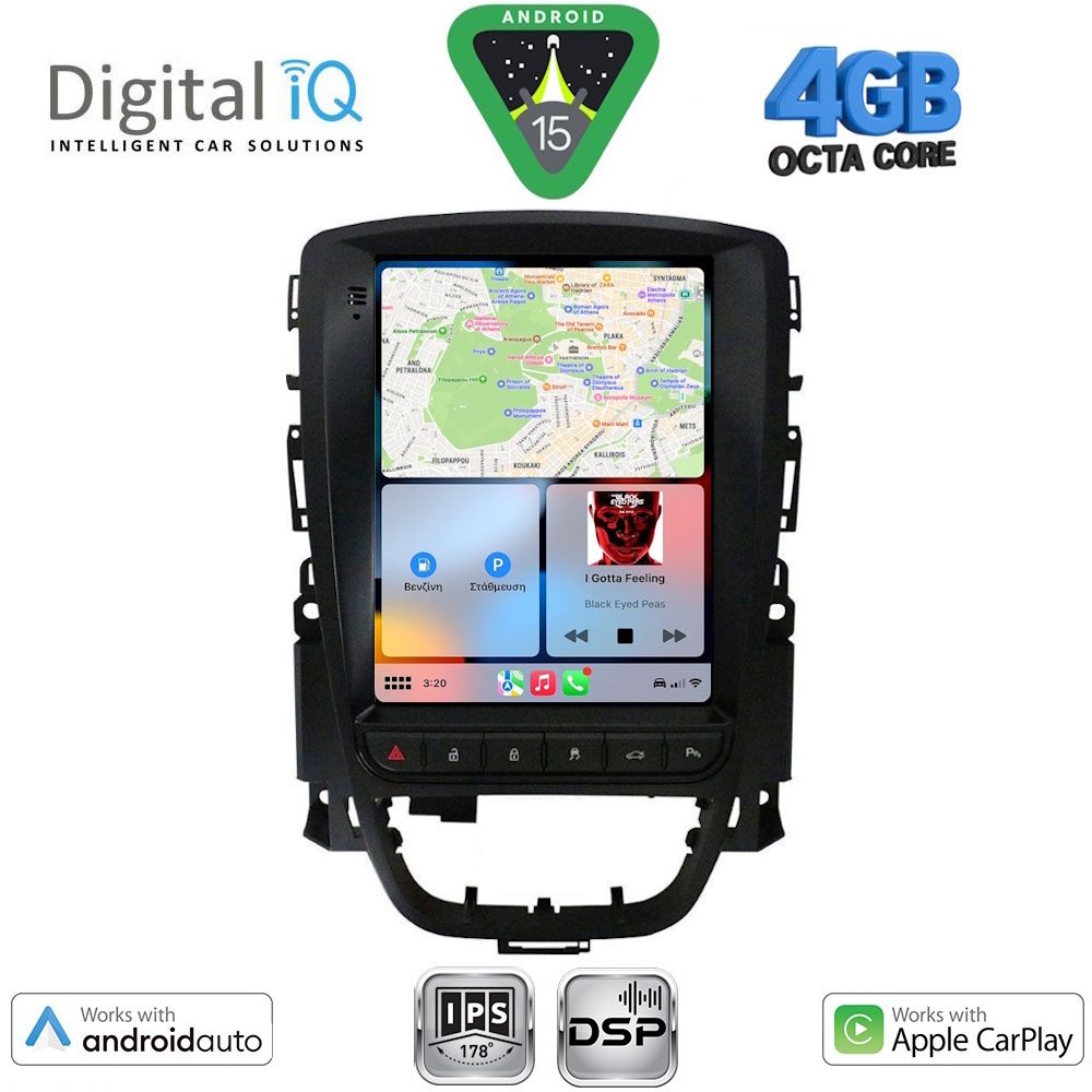 DIGITAL IQ BXF 6972_CPAA TESLA STYLE for OPEL ASTRA J mod. 2011-2016 - immagine 2