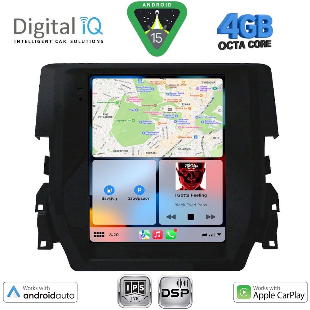 DIGITAL IQ BXF 6975_CPAA TESLA STYLE for HONDA CIVIC mod. 2016-2021 - immagine 2