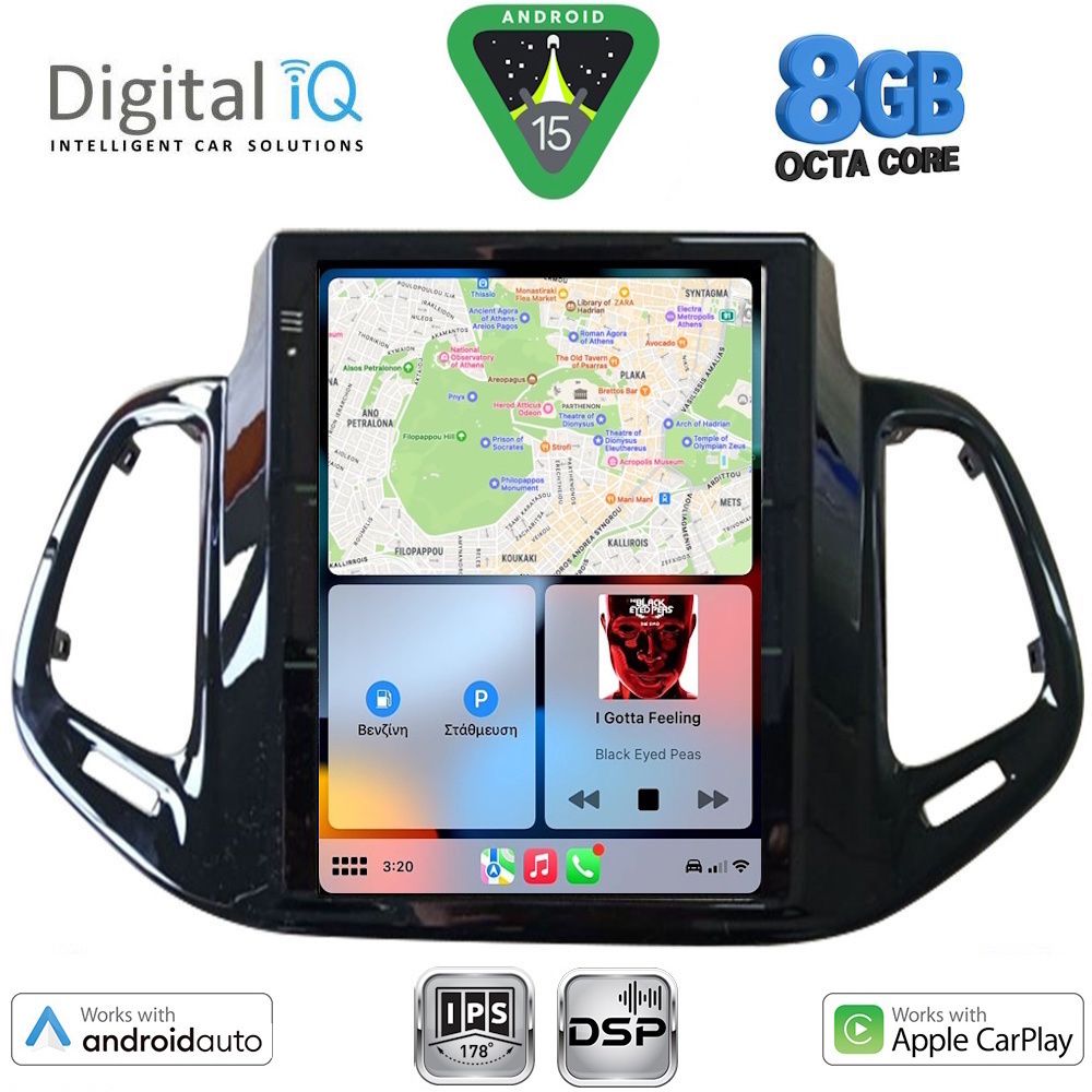 DIGITAL IQ BXF 7878_CPAA TESLA STYLE for JEEP COMPASS mod. 2017-2021 - immagine 2