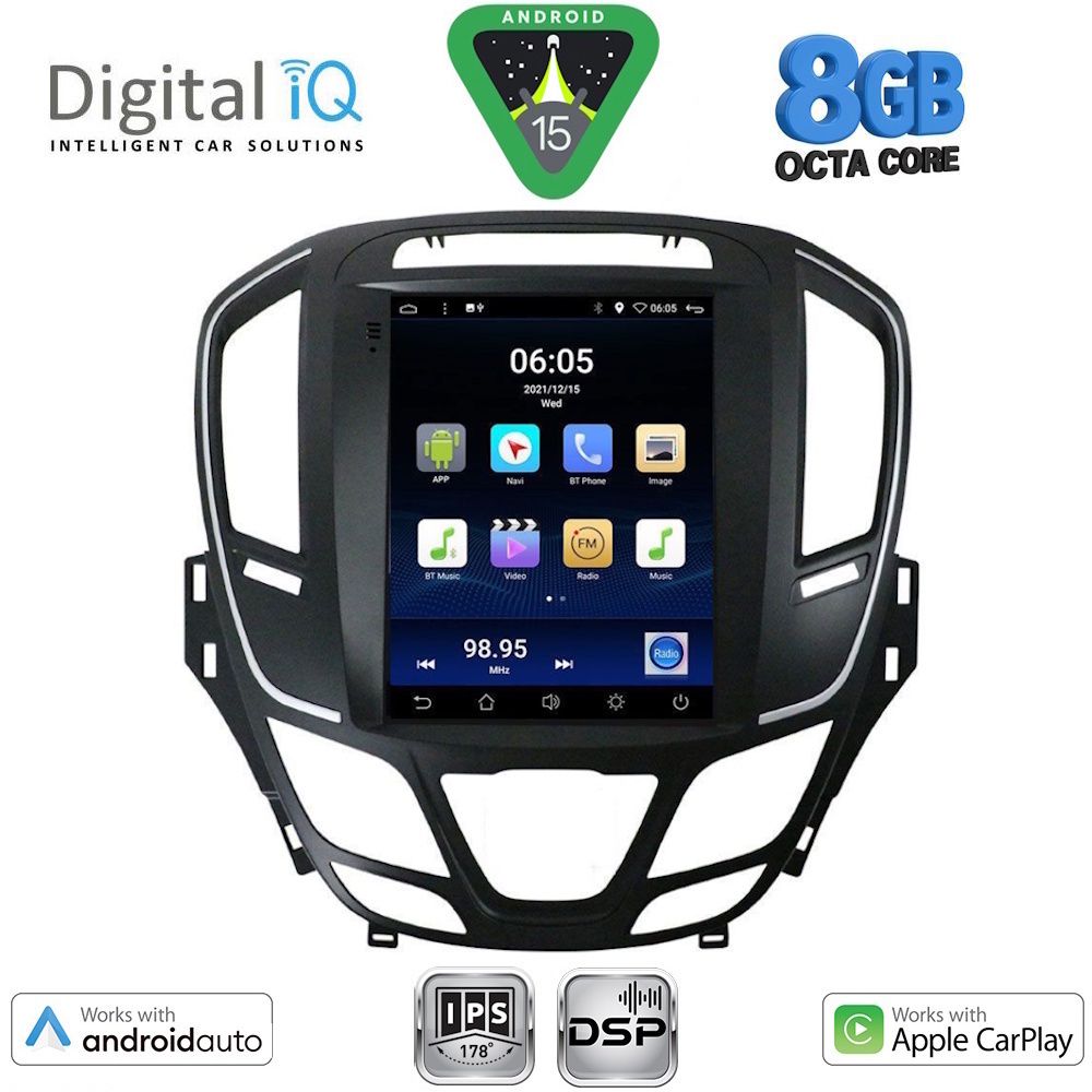 DIGITAL IQ BXF 7915_CPAA TESLA STYLE for OPEL INSIGNIA II mod. 2014-2017