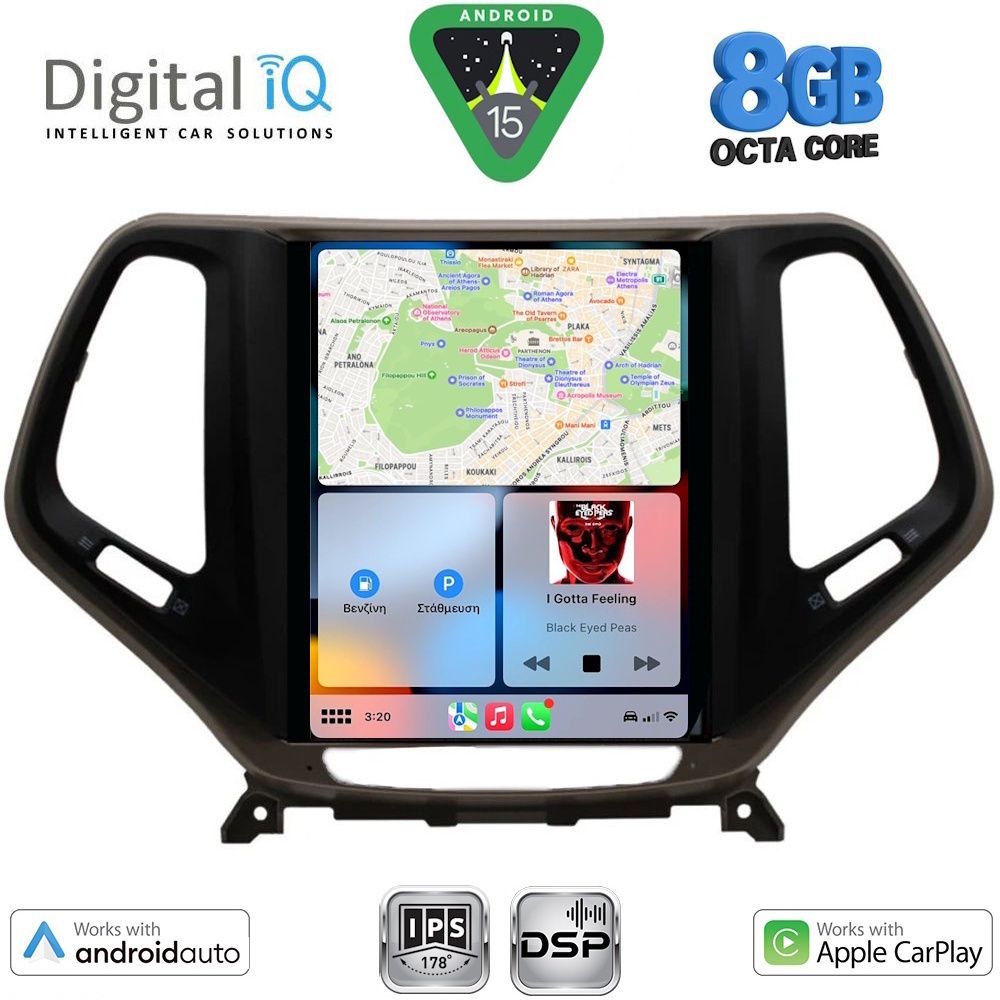 DIGITAL IQ BXF 7984_CPAA TESLA STYLE for JEEP CHEROKEE mod. 2014-2024 - immagine 2