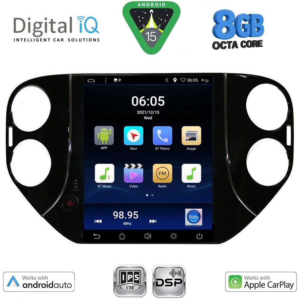 DIGITAL IQ BXF 7989_CPAA TESLA STYLE for VW TIGUAN mod. 2010-2013 - immagine 8