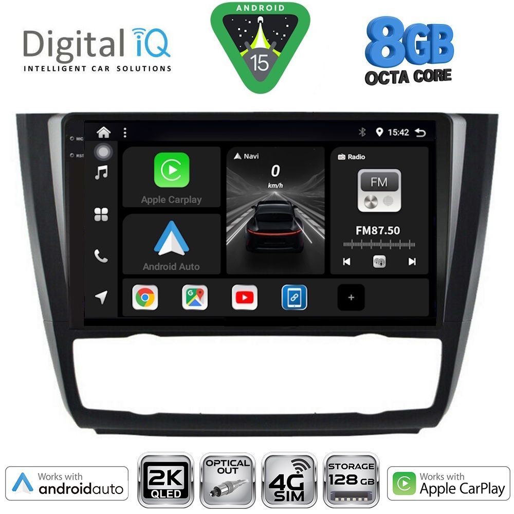 DIGITAL IQ BXK 20040_CPAA CLIMA (9inc) MULTIMEDIA TABLET for BMW S.1 (E81-82-87-88) mod. 2004-2013