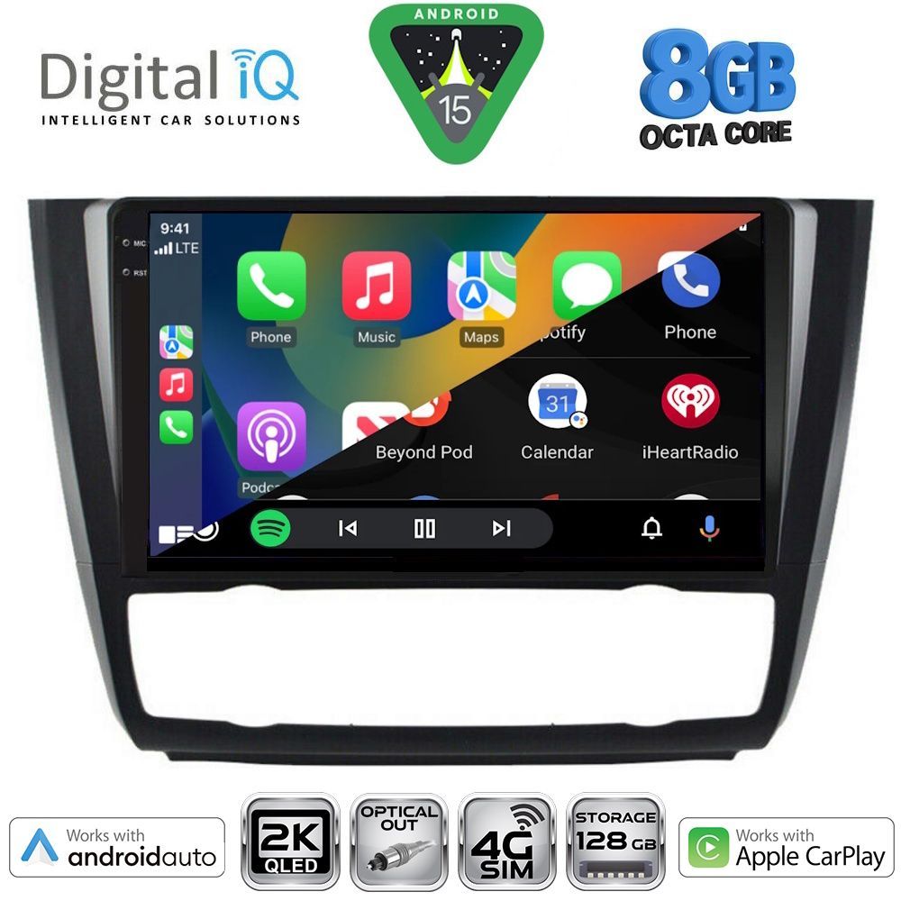 DIGITAL IQ BXK 20040_CPAA CLIMA (9inc) MULTIMEDIA TABLET for BMW S.1 (E81-82-87-88) mod. 2004-2013 - immagine 2