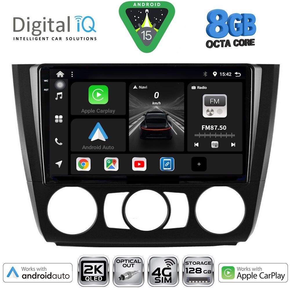 DIGITAL IQ BXK 20040_CPAA A/C (9inc) MULTIMEDIA TABLET for BMW S.1 (E81-82-87-88) mod. 2004-2013