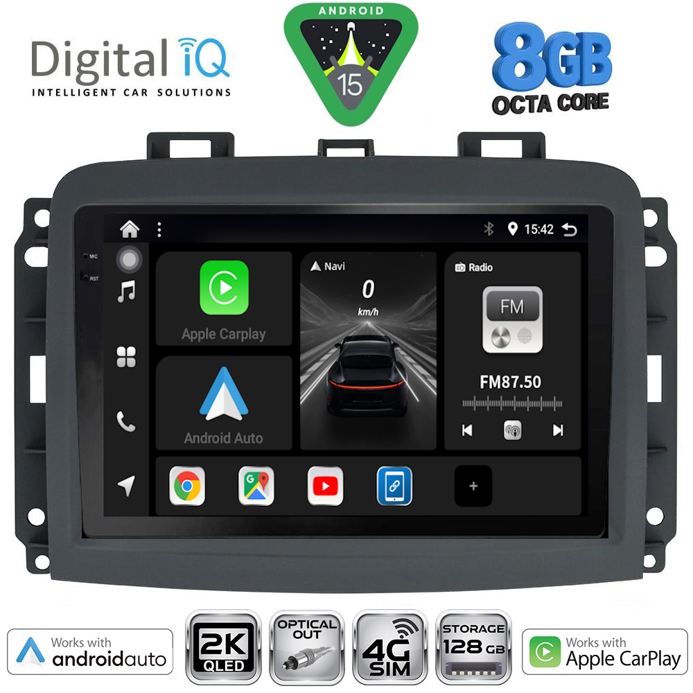 DIGITAL IQ BXK 20132_CPAA (10inc) MULTIMEDIA TABLET for FIAT 500L mod. 2012-2024 - immagine 10