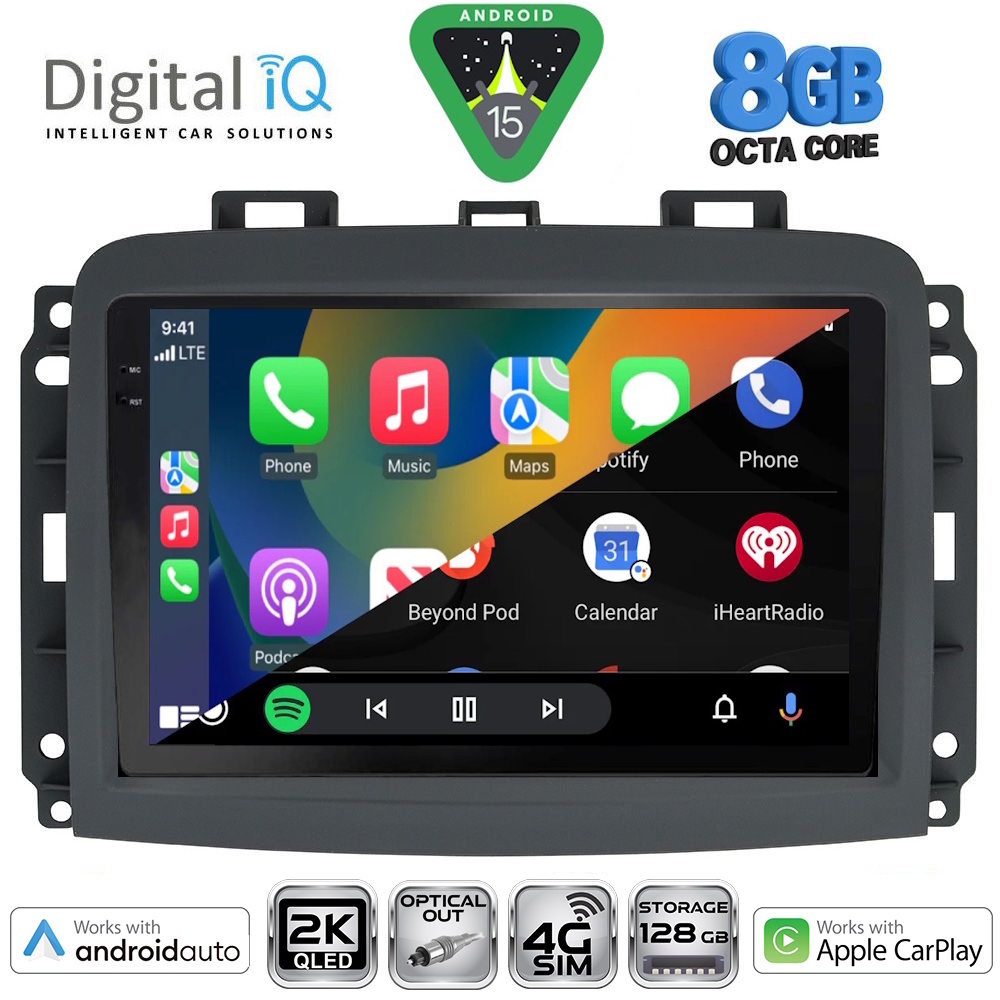 DIGITAL IQ BXK 20132_CPAA (10inc) MULTIMEDIA TABLET for FIAT 500L mod. 2012-2024 - immagine 11