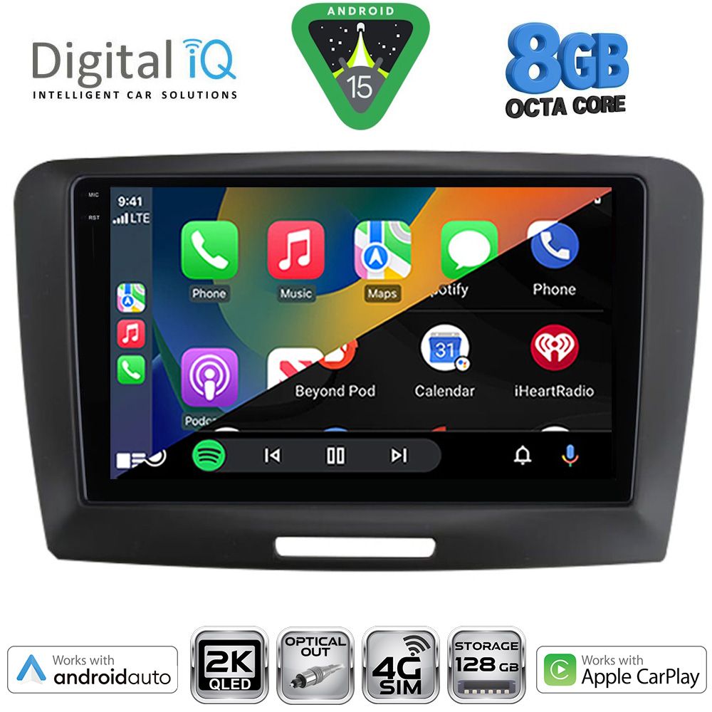 DIGITAL IQ BXK 20604A_CPAA (9inc) MULTIMEDIA TABLET for SKODA SUPERB mod. 2008-2015 - immagine 2