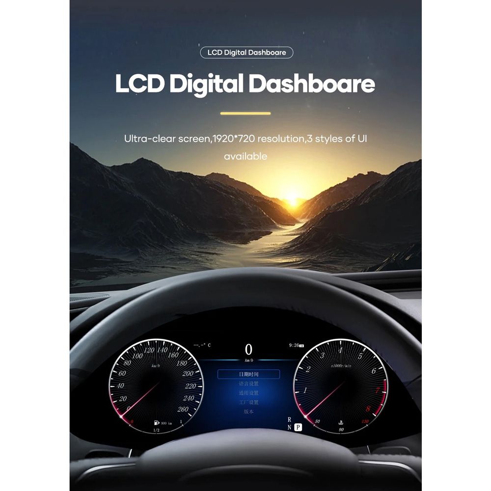 DIGITAL IQ DDD 986_DC (12.3in) DIGITAL CLUSTER for MERCEDES C (W205) - GLC (X253) mod. 2014-2021 - immagine 4