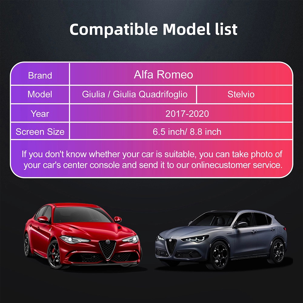DIGITAL IQ AR 749F CPA (INTERFACE WIRELESS CARPLAY / ANDROID AUTO BOX for ALFA ROMEO GIULIA - STELVIO mod. 2015-2026 with 2 CAMERAS) - immagine 5