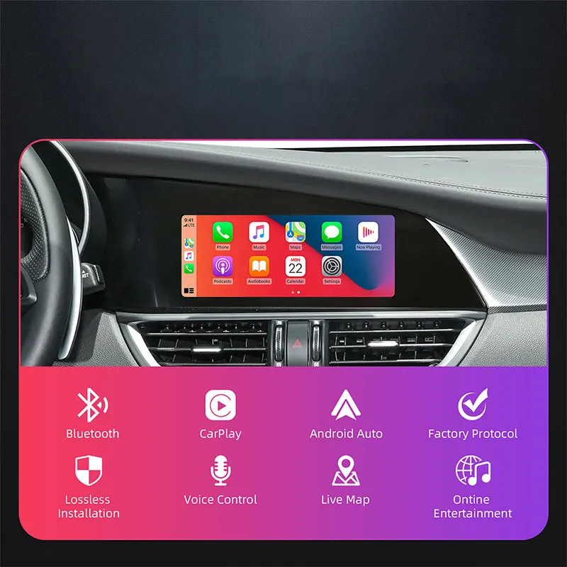 DIGITAL IQ AR 749F CPA (INTERFACE WIRELESS CARPLAY / ANDROID AUTO BOX for ALFA ROMEO GIULIA - STELVIO mod. 2015-2026 with 2 CAMERAS) - immagine 13