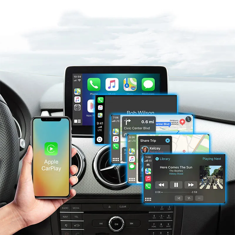 DIGITAL IQ BZ 503F CPAA (WIRELESS CARPLAY / ANDROID AUTO BOX for MERCEDES mod. 2014-2018 with NTG 5.0/5.1 with 2 CAMERAS) - immagine 13