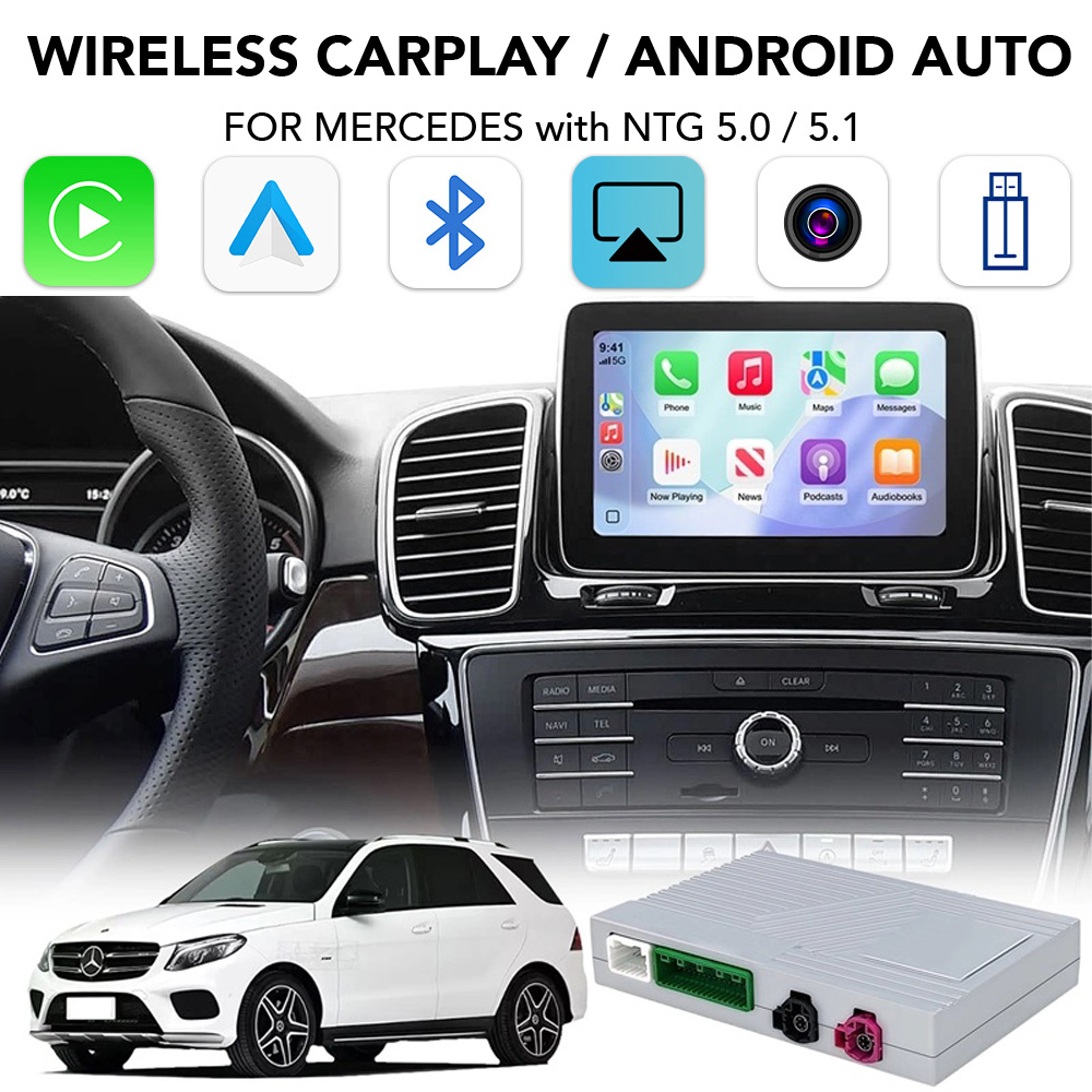 LENOVO LTP BZ2503F CPAA (WIRELESS CARPLAY / ANDROID AUTO BOX for MERCEDES mod. 2014-2018 with NTG 5.0/5.1 with 2 CAMERAS) - WEXML.GR