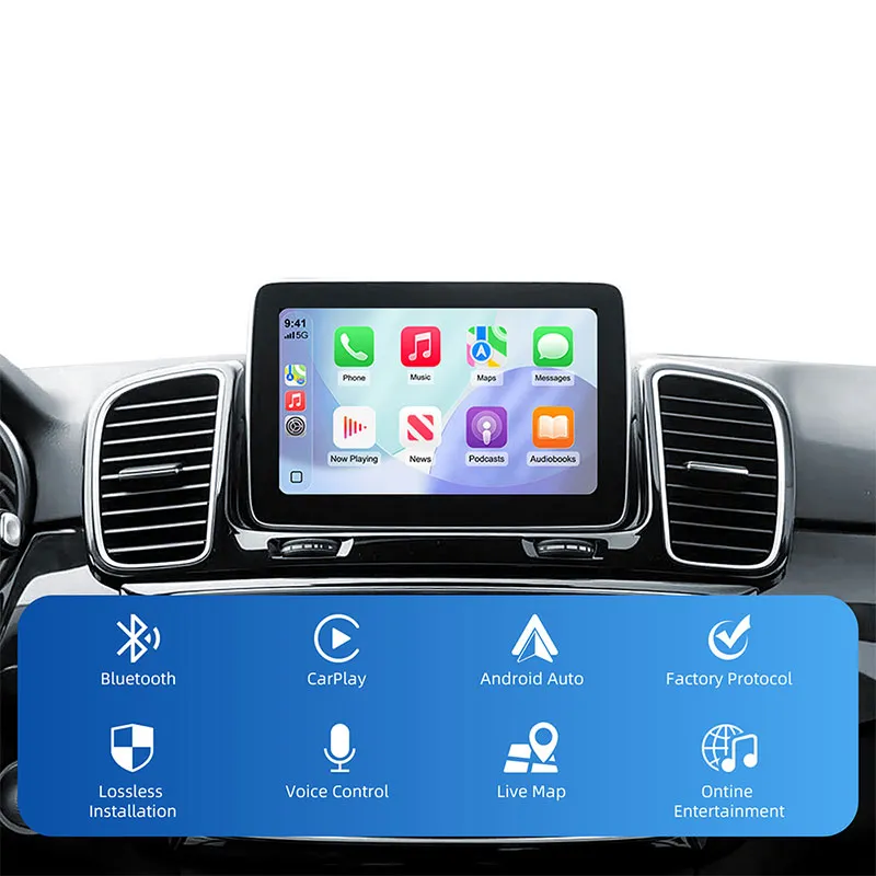 DIGITAL IQ BZ 503F CPAA (WIRELESS CARPLAY / ANDROID AUTO BOX for MERCEDES mod. 2014-2018 with NTG 5.0/5.1 with 2 CAMERAS) - immagine 17
