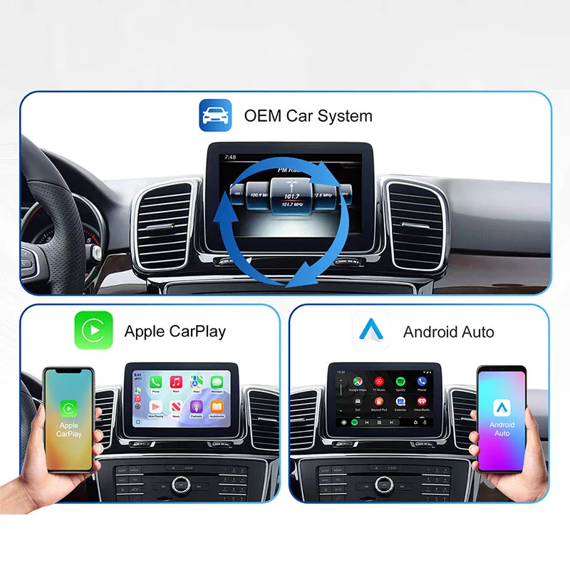 DIGITAL IQ BZ 503F CPAA (WIRELESS CARPLAY / ANDROID AUTO BOX for MERCEDES mod. 2014-2018 with NTG 5.0/5.1 with 2 CAMERAS) - immagine 14
