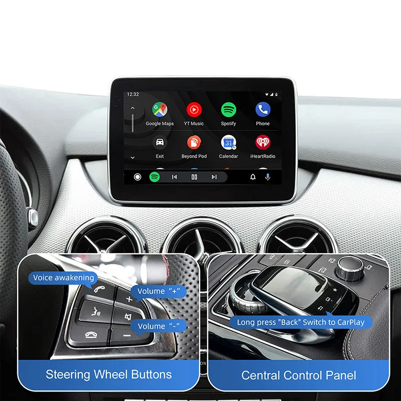 DIGITAL IQ BZ 503F CPAA (WIRELESS CARPLAY / ANDROID AUTO BOX for MERCEDES mod. 2014-2018 with NTG 5.0/5.1 with 2 CAMERAS) - immagine 9