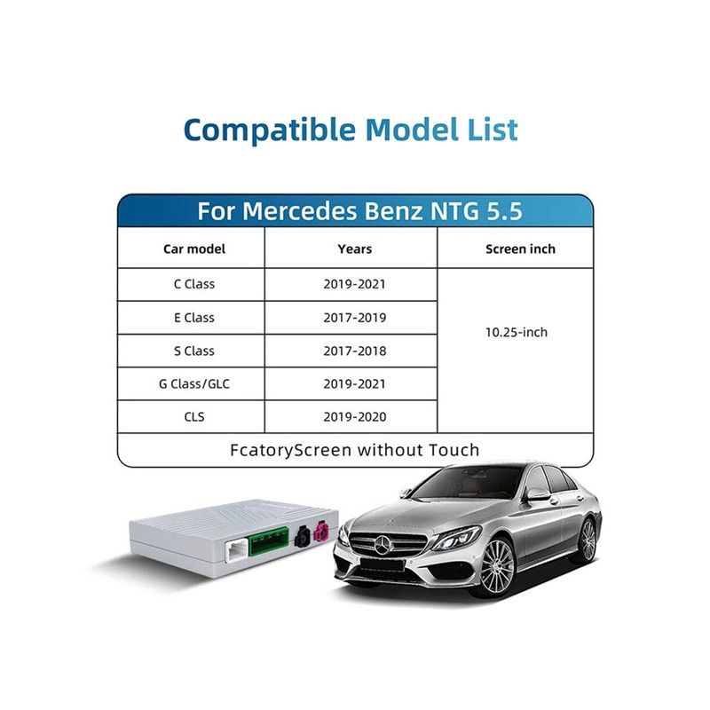 DIGITAL IQ BZ 504F CPAA (WIRELESS CARPLAY / ANDROID AUTO BOX for MERCEDES mod. 2017-2021 with NTG 5.5 with 10.25" screen - with 2 CAMERAS) - immagine 4