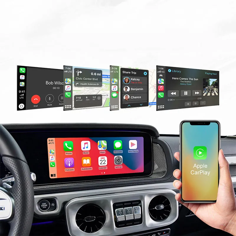 DIGITAL IQ BZ 504F CPAA (WIRELESS CARPLAY / ANDROID AUTO BOX for MERCEDES mod. 2017-2021 with NTG 5.5 with 10.25" screen - with 2 CAMERAS) - immagine 13