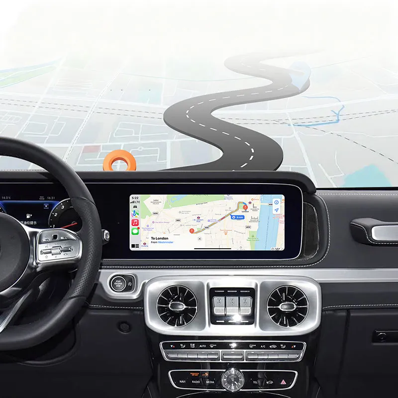 DIGITAL IQ BZ 504F CPAA (WIRELESS CARPLAY / ANDROID AUTO BOX for MERCEDES mod. 2017-2021 with NTG 5.5 with 10.25" screen - with 2 CAMERAS) - immagine 10