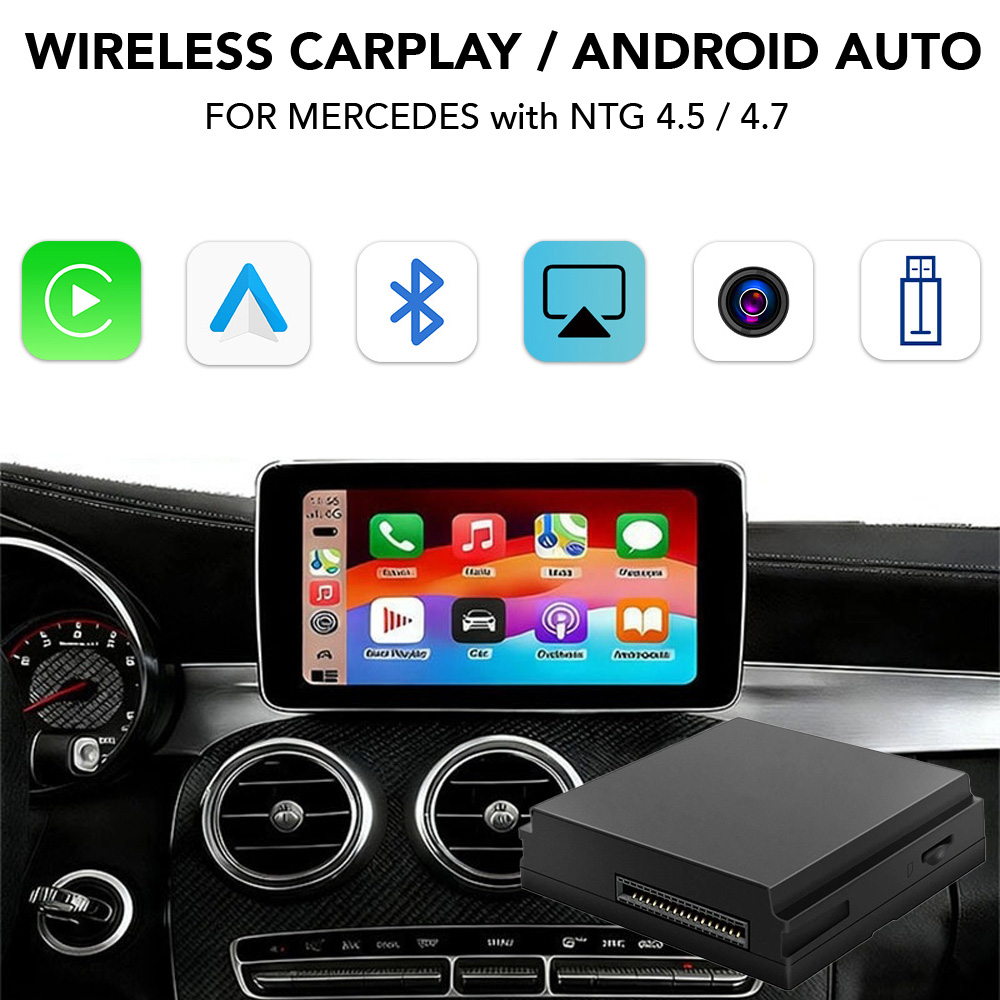 LENOVO LTP BZK03 CPAA (WIRELESS CARPLAY / ANDROID AUTO BOX for MERCEDES mod. 2012-2015 with NTG 4.5/4.7 with BECKER NAVI DOCK - CAMERA IN) - WEXML.GR