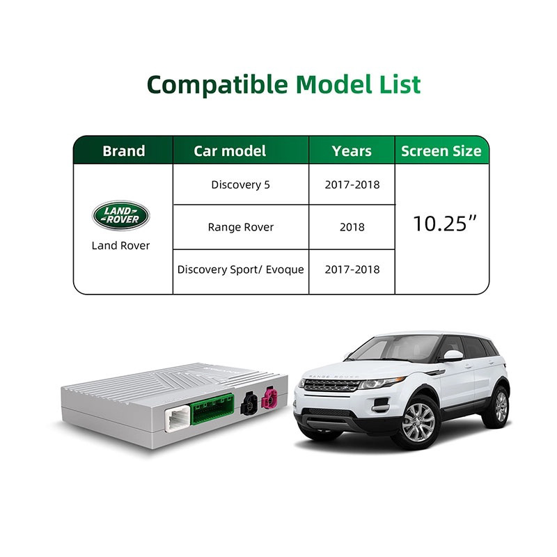 DIGITAL IQ LR 522F CPA (WIRELESS CARPLAY / ANDROID AUTO BOX with 2 CAMERA IN for JAGUAR - LAND ROVER mod. 2016-2019 with HARMAN 10.25" Screen) - immagine 4