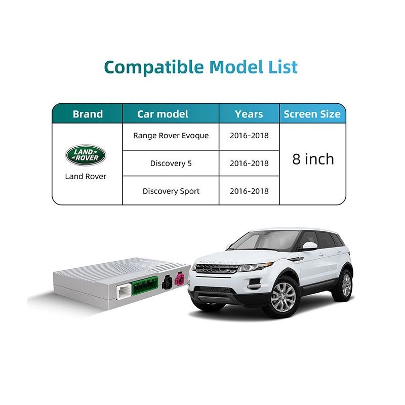 DIGITAL IQ LR 523F CPA (WIRELESS CARPLAY / ANDROID AUTO BOX with 2 CAMERA IN for JAGUAR - LAND ROVER mod. 2016-2019 with HARMAN 8" System) - immagine 5