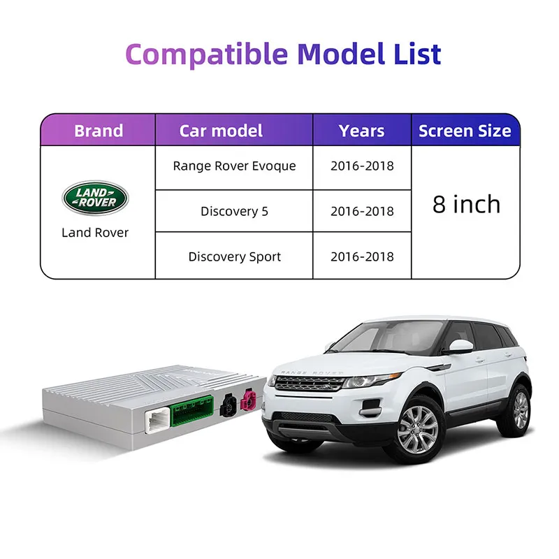 DIGITAL IQ LR 523F CPA (WIRELESS CARPLAY / ANDROID AUTO BOX with 2 CAMERA IN for JAGUAR - LAND ROVER mod. 2016-2019 with HARMAN 8" System) - immagine 16