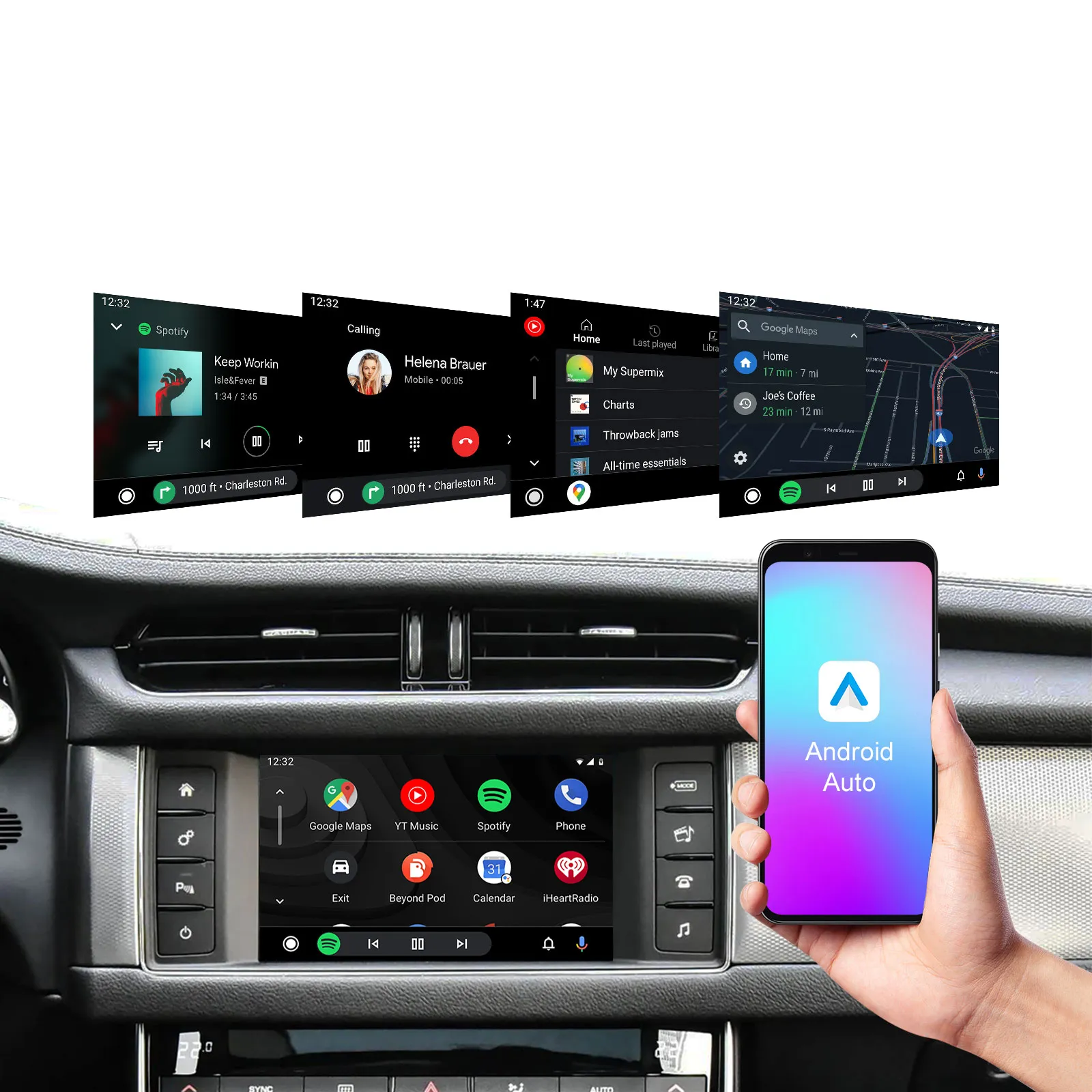 DIGITAL IQ LR 523F CPA (WIRELESS CARPLAY / ANDROID AUTO BOX with 2 CAMERA IN for JAGUAR - LAND ROVER mod. 2016-2019 with HARMAN 8" System) - immagine 12