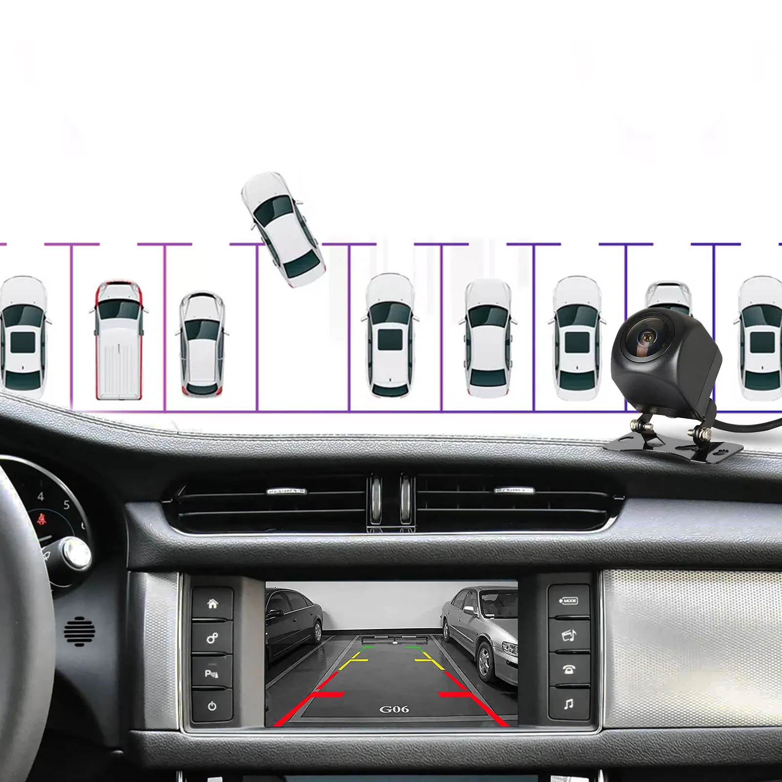 DIGITAL IQ LR 523F CPA (WIRELESS CARPLAY / ANDROID AUTO BOX with 2 CAMERA IN for JAGUAR - LAND ROVER mod. 2016-2019 with HARMAN 8" System) - immagine 10