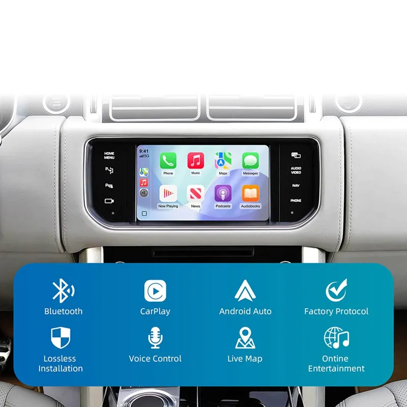 DIGITAL IQ LR 715F CPA (WIRELESS CARPLAY / ANDROID AUTO BOX with 2 CAMERA IN for JAGUAR - LAND ROVER mod. 2016-2019 with BOSCH 8" Screen) - immagine 16