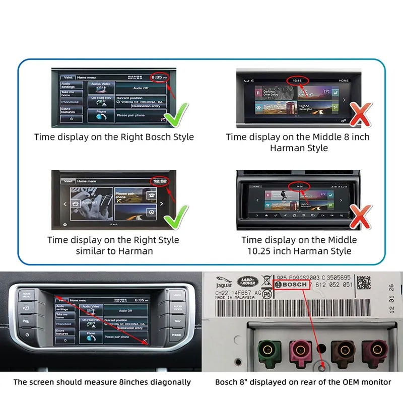 DIGITAL IQ LR 715F CPA (WIRELESS CARPLAY / ANDROID AUTO BOX with 2 CAMERA IN for JAGUAR - LAND ROVER mod. 2016-2019 with BOSCH 8" Screen) - immagine 14