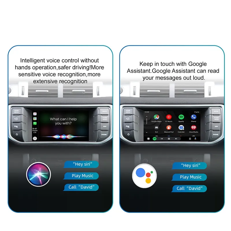 DIGITAL IQ LR 715F CPA (WIRELESS CARPLAY / ANDROID AUTO BOX with 2 CAMERA IN for JAGUAR - LAND ROVER mod. 2016-2019 with BOSCH 8" Screen) - immagine 7
