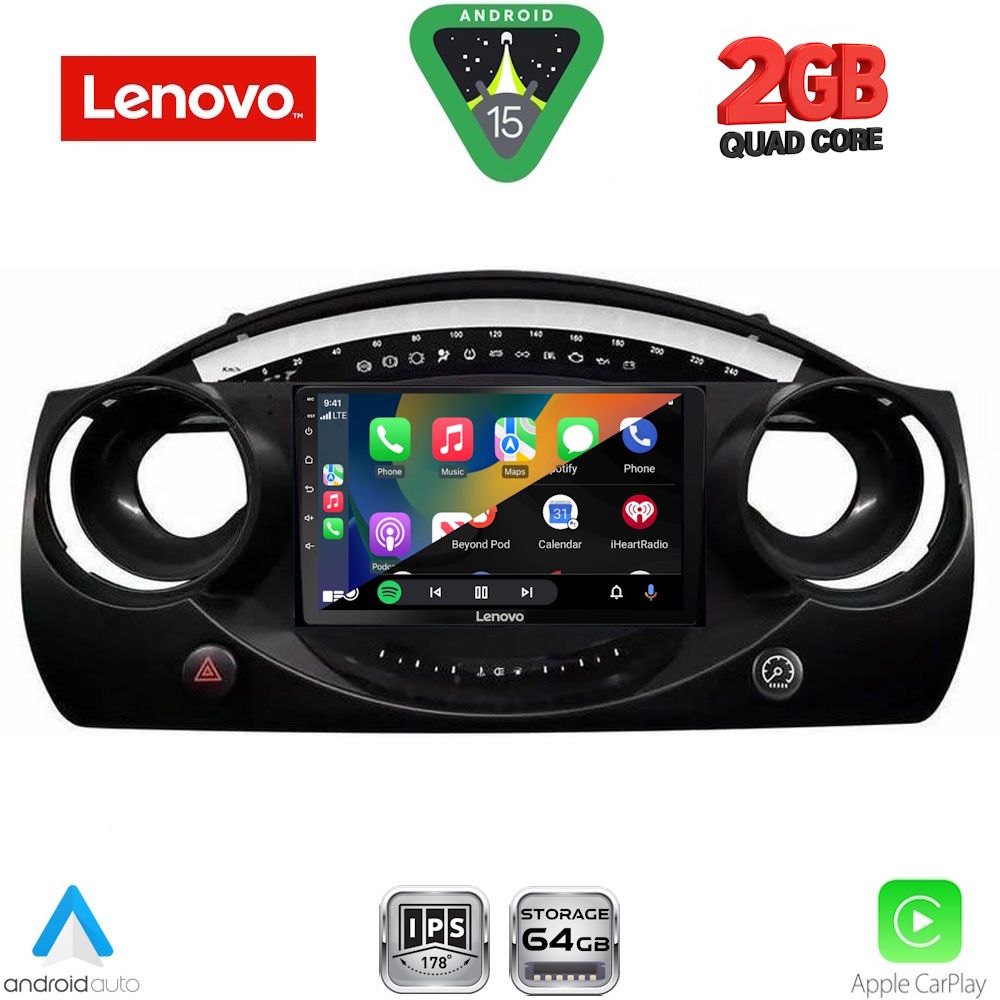 LENOVO LVD 2063_CPA (9inc) MULTIMEDIA TABLET for MINI COOPER (R50-R52-R53) mod. 2000-2006 - immagine 2