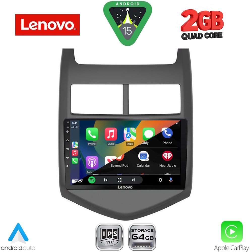LENOVO LVD 2074_CPA (9inc) MULTIMEDIA TABLET for CHEVROLET AVEO mod. 2011-2014 - immagine 2