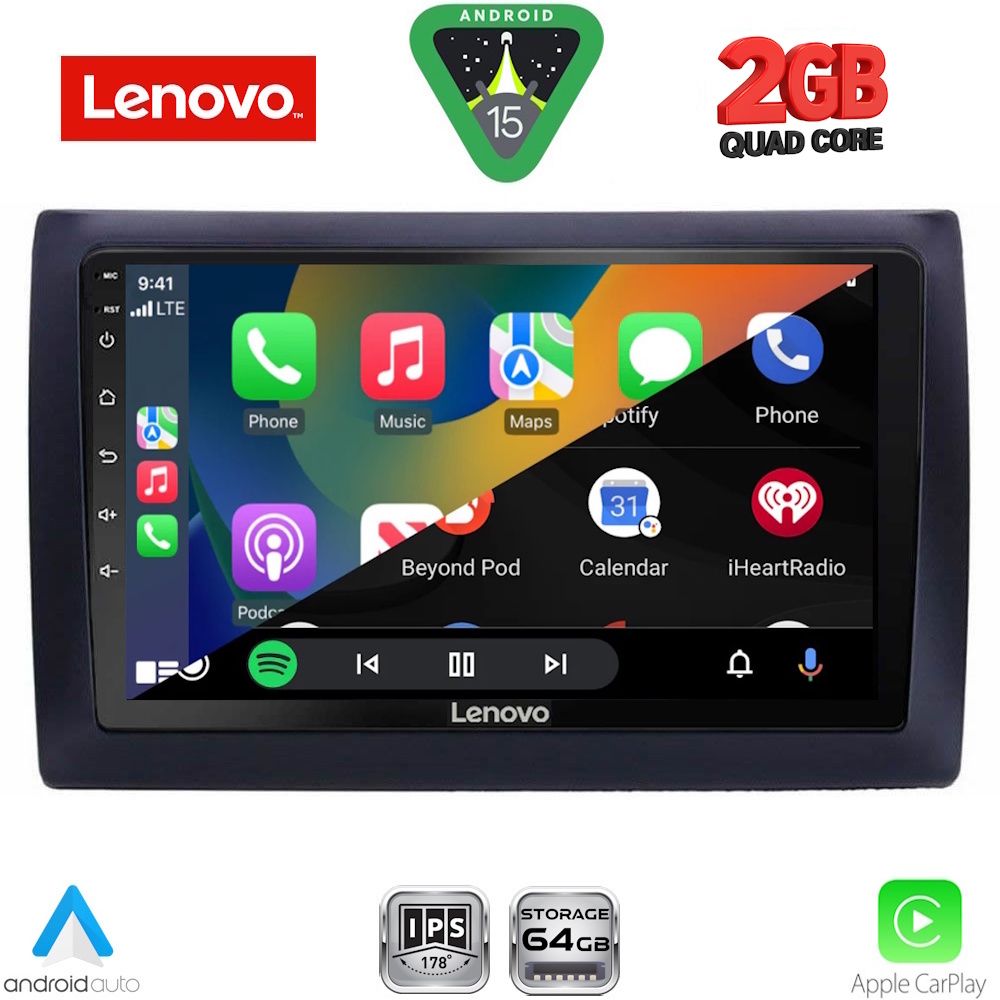 LENOVO LVD 2145_CPA (9inc) MULTIMEDIA TABLET for FIAT STILO mod. 2001-2007 - immagine 2