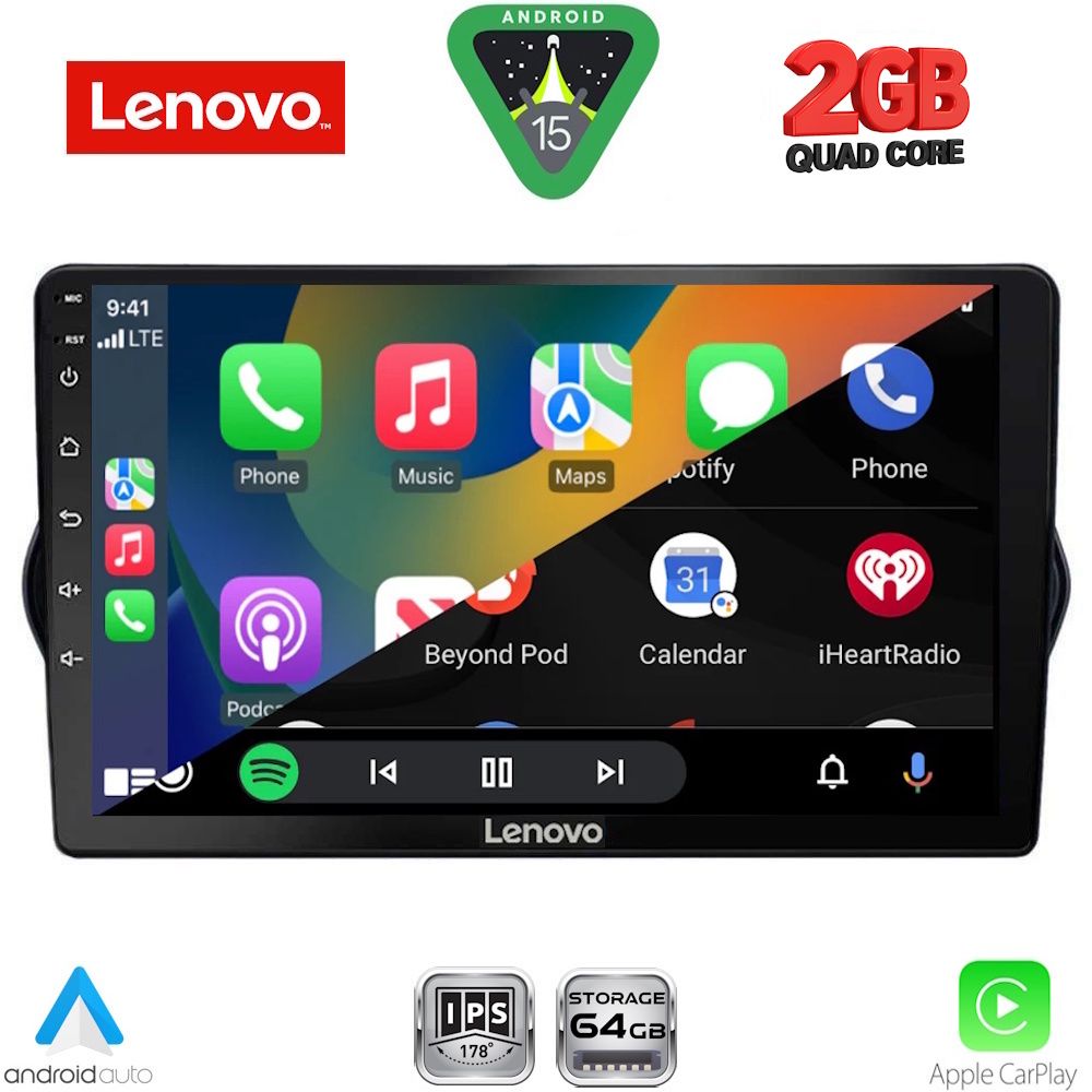 LENOVO LVD 2148_CPA (9inc) MULTIMEDIA TABLET for FIAT TIPO mod. 2015-2023 - immagine 2