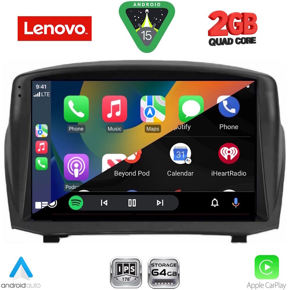 LENOVO LVD 2154B_CPA (9inc) MULTIMEDIA TABLET for FORD FIESTA mod. 2008-2017 - immagine 2