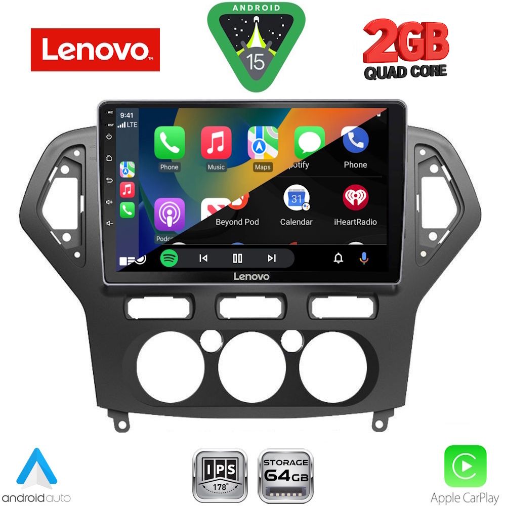 LENOVO LVD 2162_CPA A/C (10inc) MULTIMEDIA TABLET for FORD MONDEO mod. 2007-2011 - immagine 2