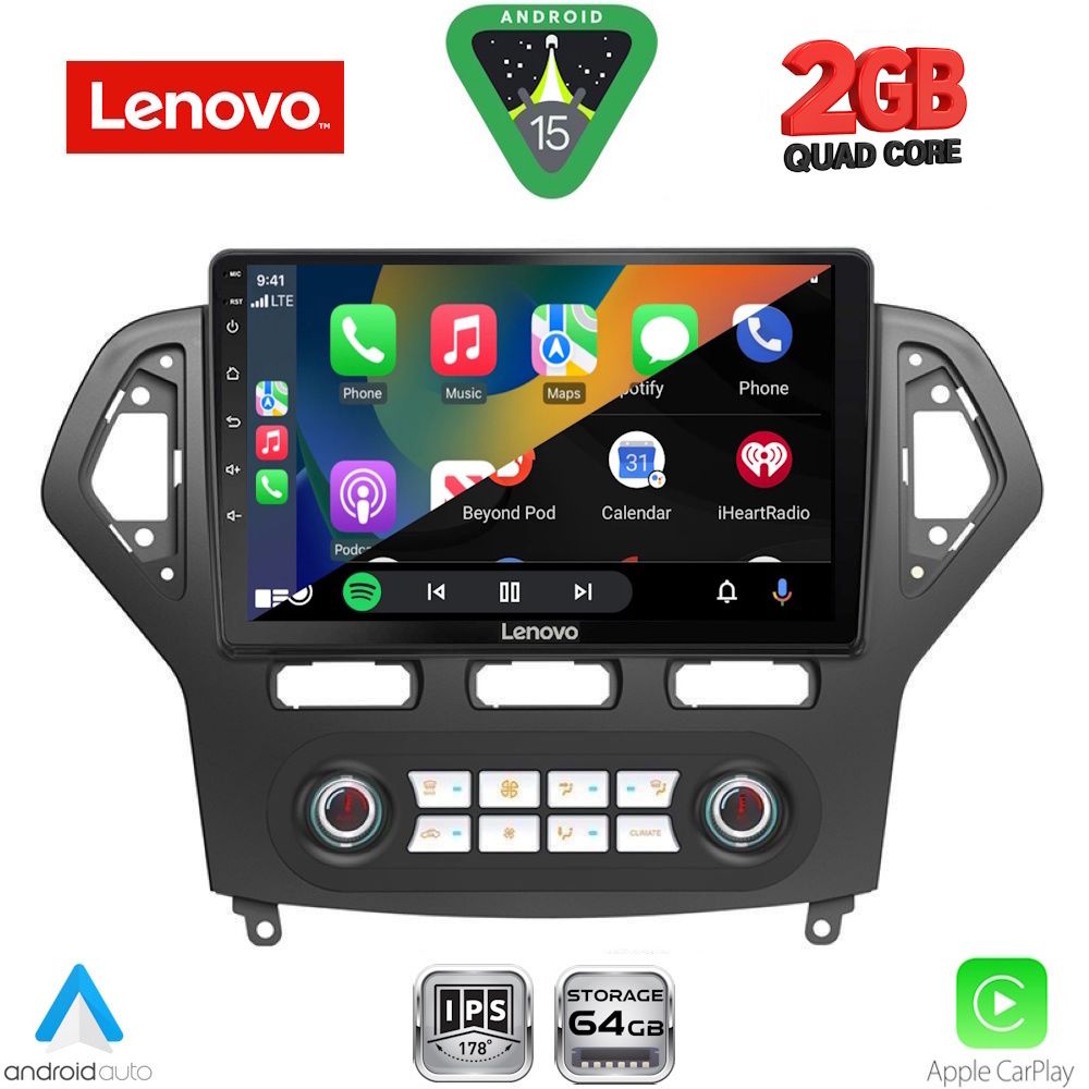LENOVO LVD 2162_CPA CLIMA (10inc) MULTIMEDIA TABLET for FORD MONDEO mod. 2007-2011 - immagine 2