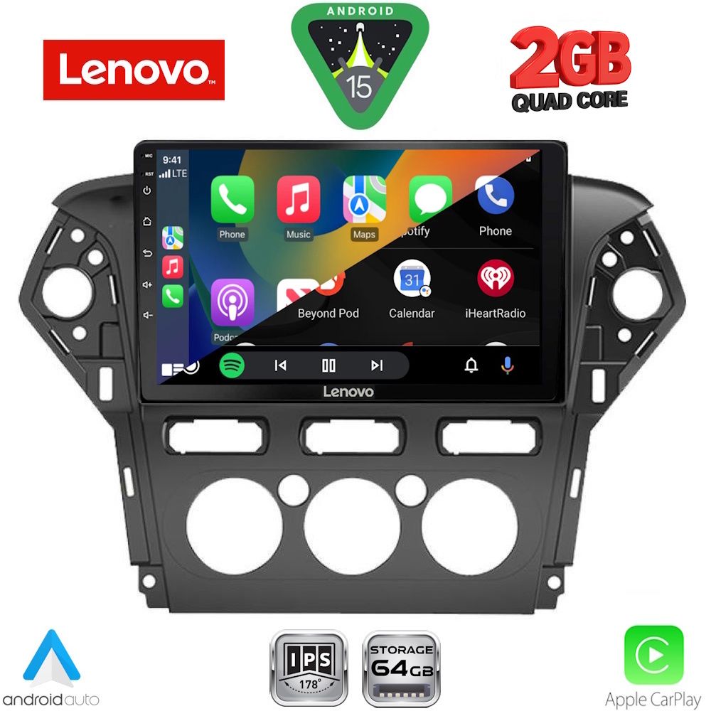 LENOVO LVD 2163_CPA A/C (10inc) MULTIMEDIA TABLET for FORD MONDEO mod. 2011-2013 - immagine 2