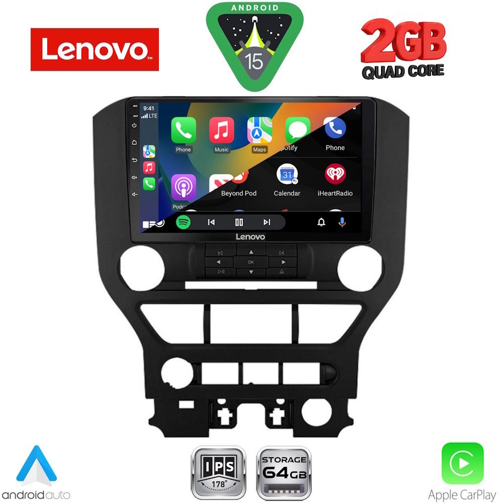 LENOVO LVD 2166_CPA 3BUT (9inc) MULTIMEDIA TABLET for FORD MUSTANG mod. 2015-2020 - immagine 2